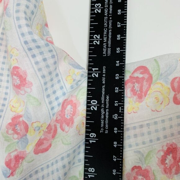 Gilligan Omalley Duster Nightgown Size M Floral Half Zip VTG Style Lounge Dress - Picture 11 of 13